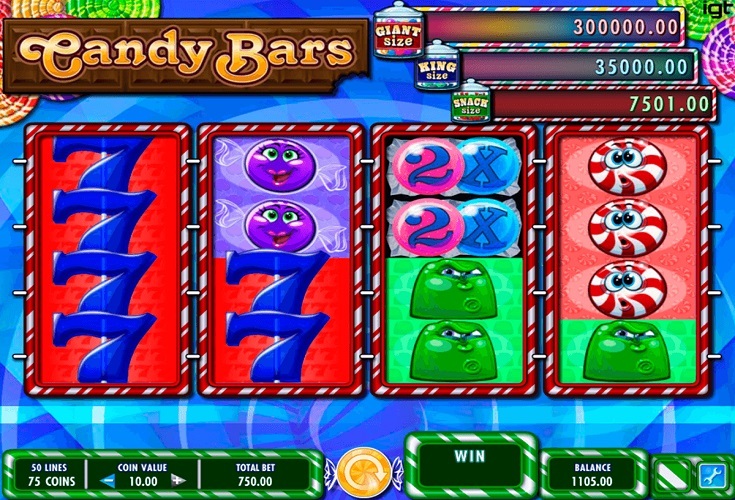 Candy bars machine play